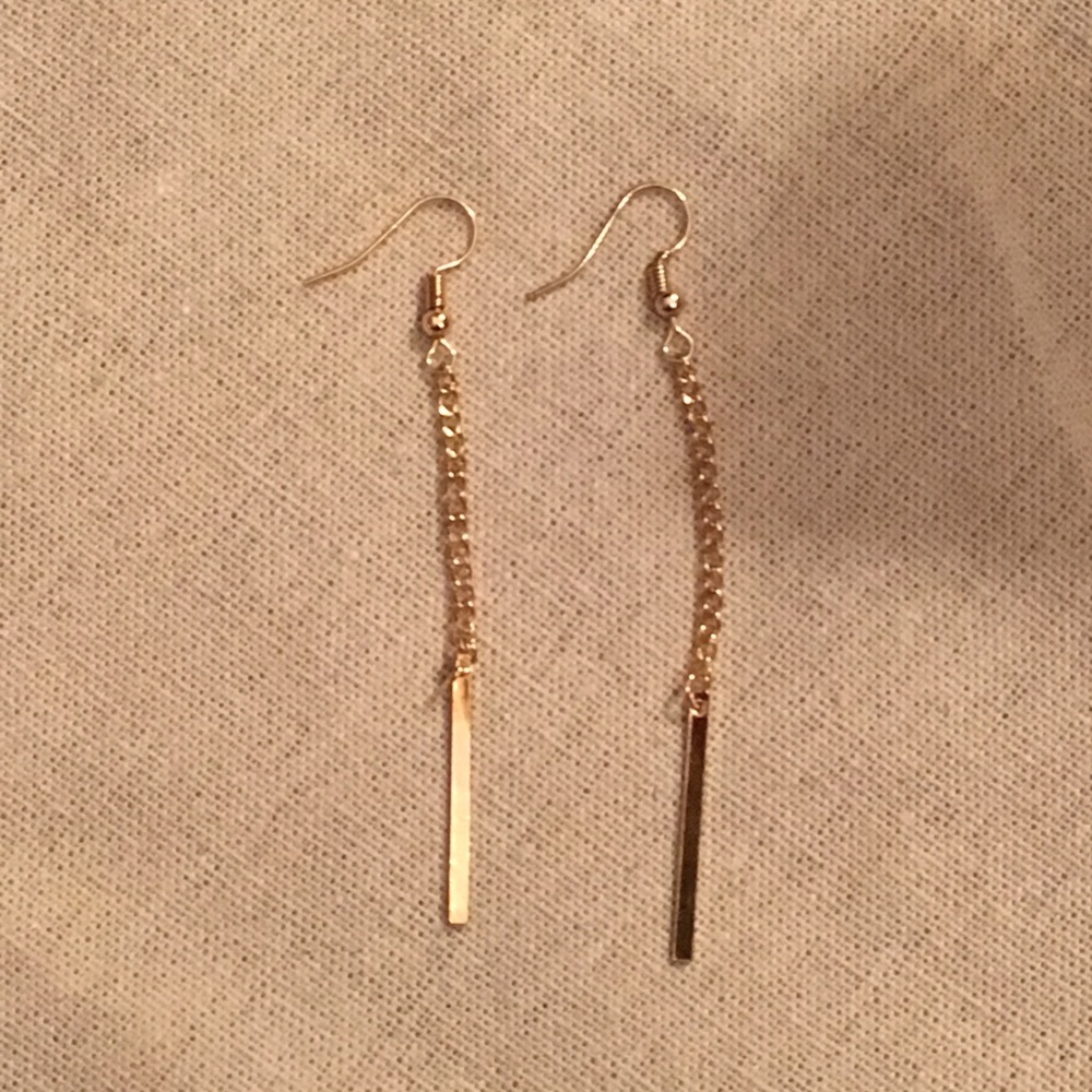 Rosy gold dangles